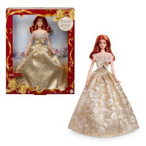 Barbie Signature 2025 Holiday Fashion Doll Red Hair Silver Gold NIB